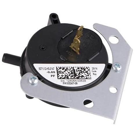 80W57 - Lennox OEM Upgraded Replacement Furnace Air Pressure Switch -0.65"
