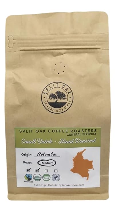 Colombian Coffee Medium Roast 12oz| Premium Arabica Beans with Fruity Notes & Smooth Finish | Freshly Roasted in USA