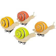 Accoutrements Archie McPhee Racing Snails - On Your Mark, Get Set, and... Wait! Pull-Back Vinyl Speedsters in 4 Colors