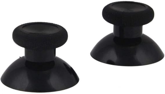 Analog Stick Thumbsticks Joystick Cap for Xbox One Controller Mushroom Cap Rubber Cover (Black)