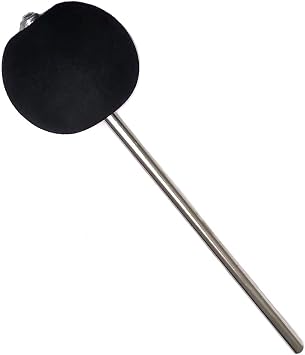 Bass Drum Beater Drum Pedal Beater Compatible with Cajon Jazz Drum Beater, Soft Foam Rubber Head Drum Pedal Hammer Percussion Drum Mallets Instrument Parts Black