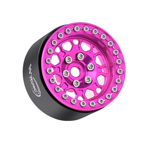 4PCS Aluminum 1.9 Inch Beadlock Wheels Hubs for 110 Axial Wraith RR10 YETI SCX10 90046 AXI03007 D90 TRX4 VS4-10 Gen8 MST CFX RC Crawler Car