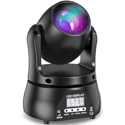 U`King 40W LED Moving Head Light RGBW Beam Lighting Stage Lights with DMX Sound Activated Auto Mode for Parties Wedding Clue Live Band Show Church
