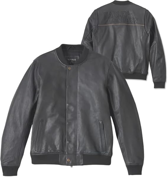 Men's Harley Citizen Bomber Leather Jacket | Vintage Summer Biker Jacket