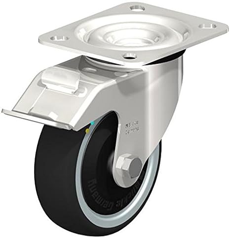 Blickle LEX-Path 100KD-FI-ELS-FK Swivel Caster, 3.94" Wheel Diameter, 286 lb. Load Capacity