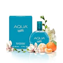 PB ParfumsBelcam Aqua Eau de Toilette Spray for Women Fresh Fruity Floral Perfume with Mandarin, Freesia, Musk & Wood Notes Everyday Day-to-Night Fragrance, Great Gift Idea, 1.7 Fl Oz