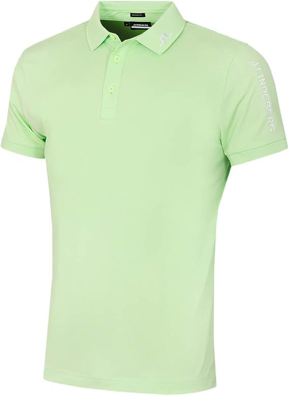 J.Lindeberg Men's Tour Tech Regular Fit Stretch Golf Polo Shirt