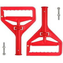 Commercial Mop Clamps-Quick Change Head Mop Handle -Heavy Duty Mop Head Replacement Holder Change Mop Handle -Commercial Gripper Mop Wet Mop Handle 2PC