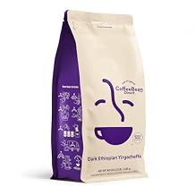 Coffee Bean Direct Dark Ethiopian Yirgacheffe, Whole Bean Coffee, Arabica Coffee, Dark Roast, 2.5 Pound Bag (Pack of 1)