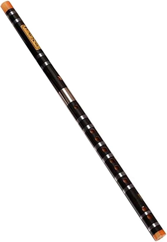 Bamboo Flute Dizi Chinese Bamboo Flute Musical Instrument Professional Flute Transversal De Bamboo Dizi C/D/E/F/G Key(Black,E)