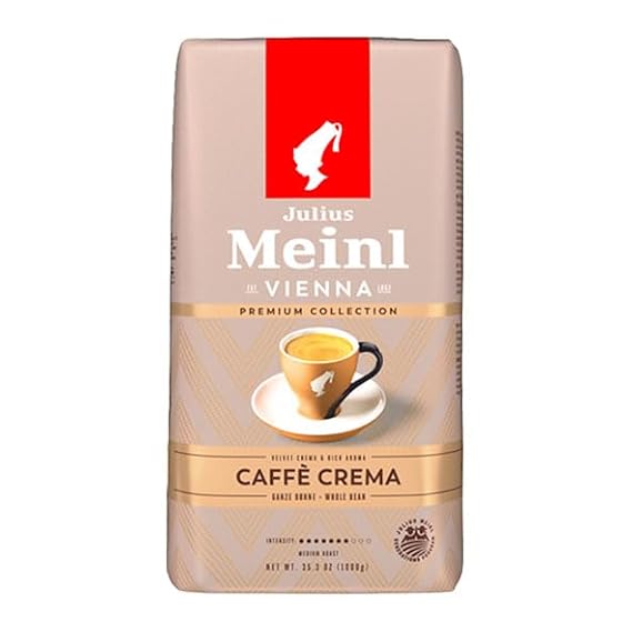Julius Meinl: "Caffe Crema Selezione," Medium Roasted Coffee Beans, Premium Collection, 1kg / 35oz, Imported from Vienna