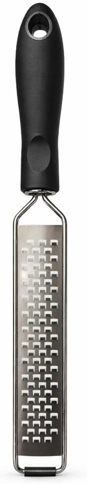MallArt® Paslanmaz Çelik Parmesan Limon Rende - Ergonomik Saplı, Bulaşık Makinesinde Yıkanabilir, Zester Rende - Limon, Peynir, Hindistan Cevizi, Zencefil İçin