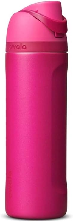 Owala FreeSip Insulated Stainless Steel Water Bottle, Read My Lips, 24oz