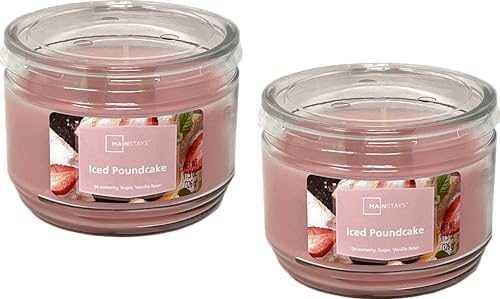 Maclock Mainstays 11.5oz Scented Candle 2-Pack Iced Poundcake, Neutral, RC-527