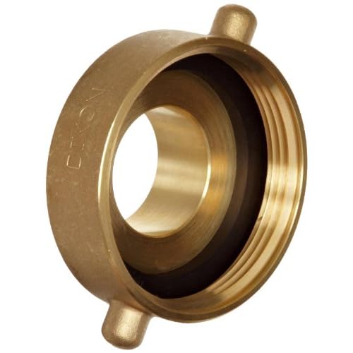 Dixon Valve & Coupling HA3025F Brass Fire Equipment, Hydrant Adapter with Pin Lug, 3 NST NH Female x 2-12 NST NH Male