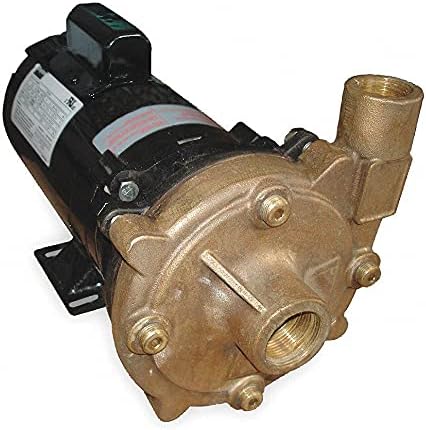 Dayton Bronze 1 HP Centrifugal Pump, 115/230VAC Voltage, 14.4/7.2 Amps - 2ZXA1