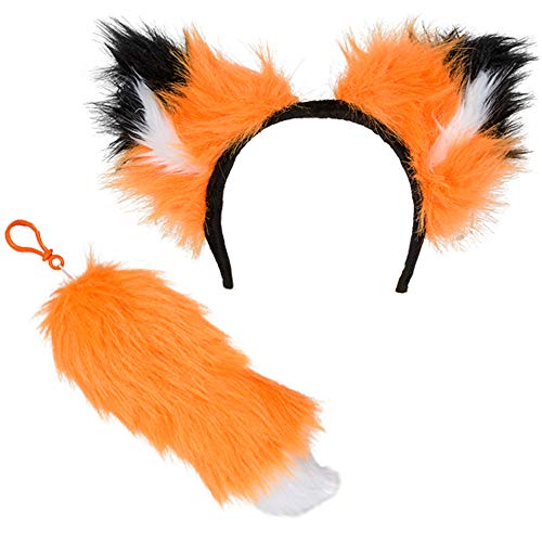 Rhode Island Novelty 12 Inch Fox Ear and Tail Set