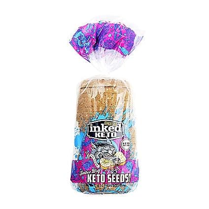 Keto Timber Wolf Keto Seeds Bread No Sugar added 18 oz Made in USA by inked Keto, 1.125 Pound (Pack of 1)