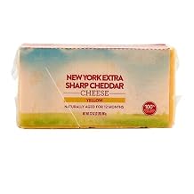 Block New York Extra-Sharp Yellow Cheddar Cheese , Versatile, all natural cheddar cheese , Aged for 12 months for extra sharp flavor , Great for cubing or slicing for charcuterie platters , Shred over nachos and potatoes , Melt into homemade macaroni & cheese , Includes extra sharp cheddar cheese bar, 32 oz.