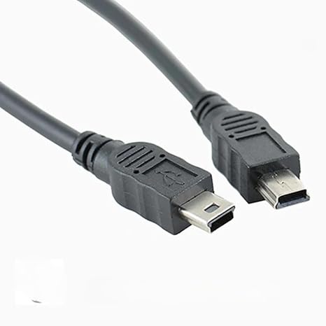 GuangMaoBo 5Pin Mini USB Mini B Male to Mini B Male Extension Data Line Cable Cord 50cm
