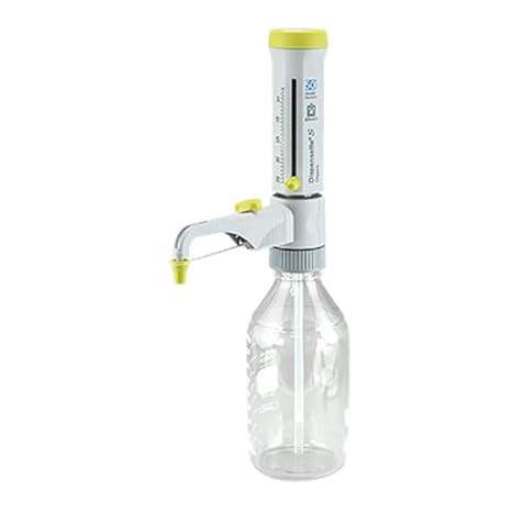 BRANDTECH SCIENTIFIC 4630151 Dispensette S Organic Analog-Adjustable Bottletop Dispenser with Recirculation Valve, 2.5 mL - 25 mL