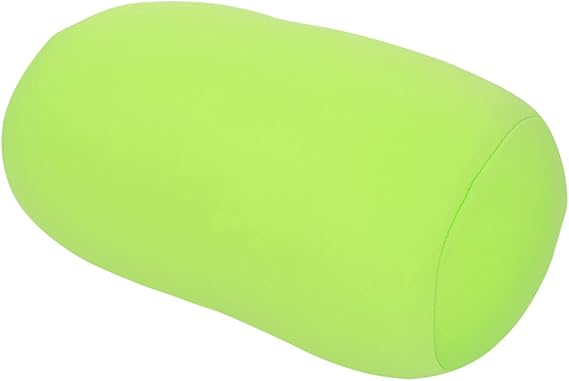 CDQL Micro Mini Microbead Back Cushion Roll Throw Pillow Travel Pillow Portable Pillow Back Cushion Sleep Neck Support Pillow for Travel Home Sofa Bed (Green)