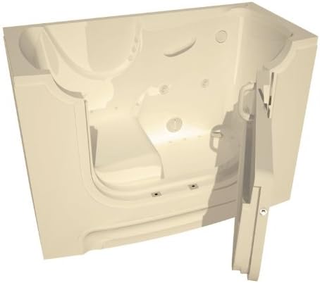 MT3060WCARBA Wheelchair Accessible 30 by 60 by 42-Inch Air Jetted Walk In Bathtub Spa Right Side Door, Biscuit