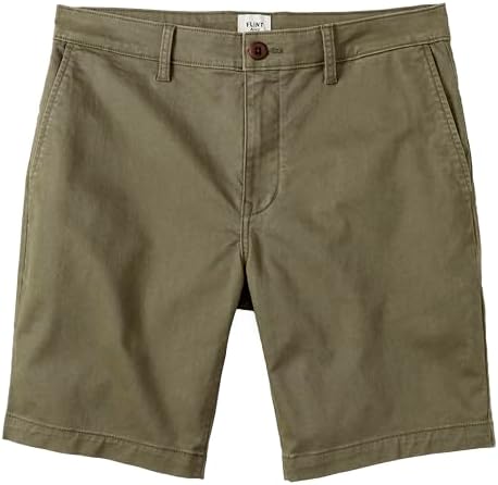 Huckberry Flint and Tinder Men's 365 Chino Short, Stretch Comfort Men's Shorts