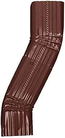 Gutter Downspout Ledge Jumper Style B Elbow (3 in x 4 in, Brown)