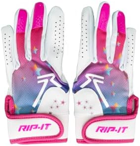 RIP-IT Girls Play Ball Starlight Softball Batting Glove I Size S/M
