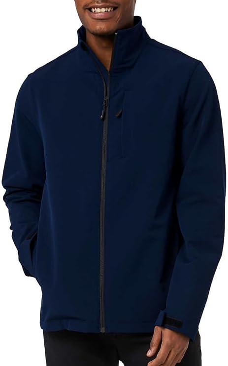 32 DEGREES Heat Men's Full Zip Jacket with Stand Up Collar (XX-Large, Blue)