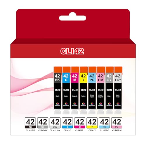 NEXTPAGE Compatible Ink Cartridges Replacement for Canon CLI42 8 Pack for PIXMA PRO-100 Printer, Canon Ink CLI 42 CLI-42 Ink Cartridge Use in Canon pixma pro 100 Printer