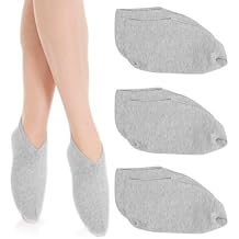 3 Pairs Foot Moisturiser Socks Overnight, Spa Cotton Socks for Foot Cream, Lotion Sock for Moisturising for Dry Feet Care, Moisturising Sock for Cracked Heel Repair Women Men (Grey)