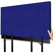 Wibeelee TV Cover for Moving 70"-75" Flat Screens Dust & Anti-Scratch TV Screen Protector Cover with Bottom Strap for Moving, Painting, Renovation, Pet Scratch Prevention & Furniture Protection(Blue)