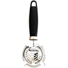 Pedrini Black & Satin Stainless Steel Cocktail Strainer