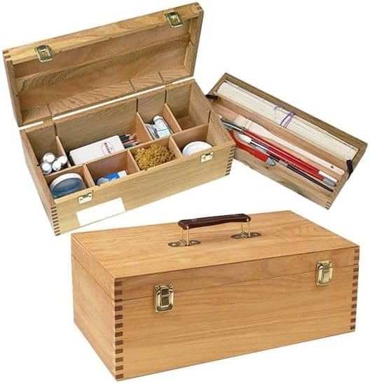 Creative Mark SmartBox Art Supply Storage Box, Portable Organizer for Paints, Paintbrushes, Pencils, Pens & More