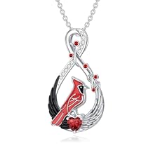 Dove/Hummingbird/Red Cardinal/Dragonfly/Butterfly Necklace 925 Sterling Silver Turquoise/Opal/MoonStone/Crystal/Malachite Bird Necklace Dove Pendant Jewelry for Women Men