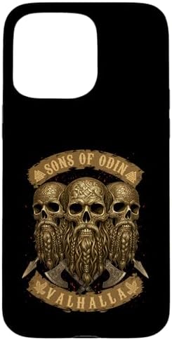 Viking 3 Skulls Urnes Style - Sons of Odin - Valhalla - Case for iPhone 15 Pro Max