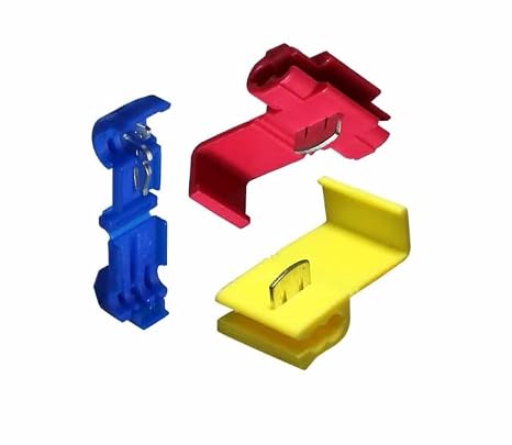 1 Pack 50 PCS Blue Quick Splices 16/14 Gauge Electrical Cable Connector Lock Wire Terminal
