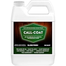 Call-Coat Oil Modified Waterborne Wood Sealer and Finish 1 Quart Gloss Fast-Drying and Scratch Resistant