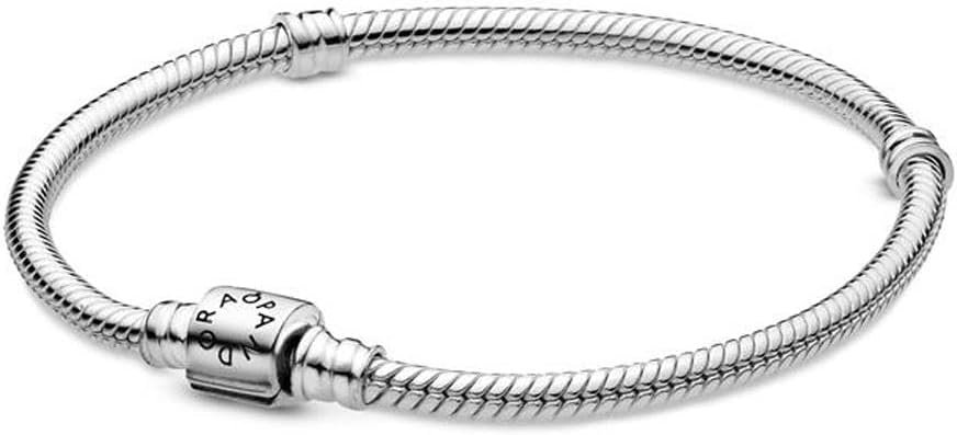 Pandora Snake Link Bracelet with Cylinder Clasp Sterling Silver silver