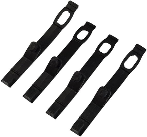 Motorcycle Headlight Rubber Straps Compatible With 30-43mm Forks Dirt Bike Headlamp Fix Brackets Black Dual Sport Naked Motorcycles Front Mounting Bands Set Of Four Elastic Material
