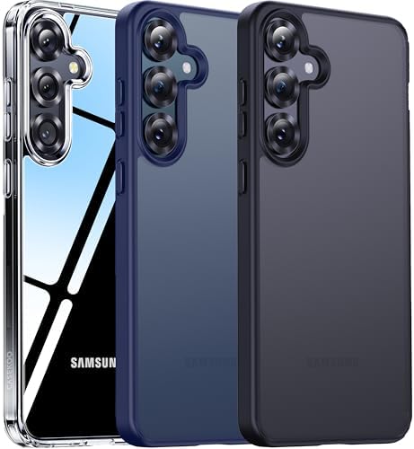 CASEKOO Genuine Official for Samsung Galaxy S25 Case [16FT Military Drop Protection] [Anti Stain Tech] Slim Matte Translucent Shockproof Protective S25 Case 6.2, Black