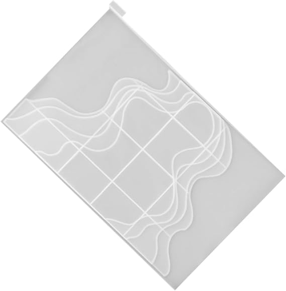 NUOBESTY Flexible Silicone Tray Mold for DIY Crafts Food-Grade Silicone Decorative Molds for Unique Coasters Trays and Home Projects