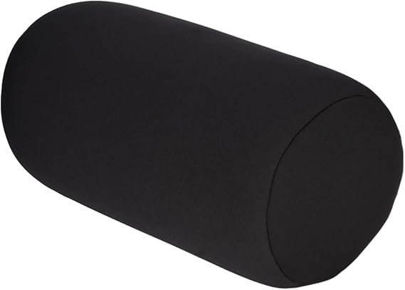 Micro Bead Pillow Micro mini Micro Bead Back Pillow roll Throw Pillow Travel Home Sleep Neck Support Comfortable(Black)
