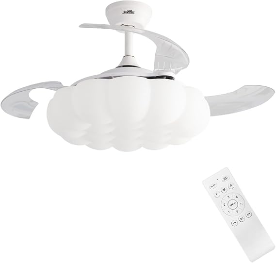Dlc Poniente Led AÇilir Kapanir Gİzlİ Kanat Tavan VantİlatÖrÜ 107cm Beyaz