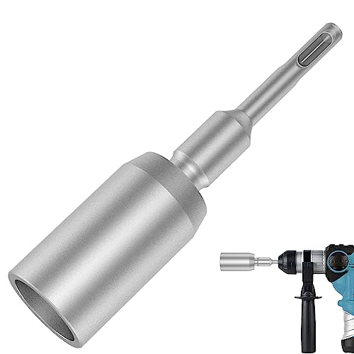 SDS Plus Ground Rod Driver - Heavy Duty Forged Steel Drill Bit Driver Tool for Rotary Hammers and Hammer Drill Ground Rods 1.18 inch