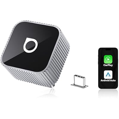 OTTOCAST 2026 Upgrade Mini Slim 3.0, 2-in-1 Wireless CarPlay & Android Auto Adapter, Plug & Play Dongle, Fast Auto-Reconnect, Dual-Band 5Ghz, for Cars with Wired CarPlay & Android auto Silver