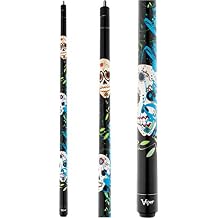 Viper Underground 58" 2-Piece Billiard/Pool Cue, Dia De Los Muertos