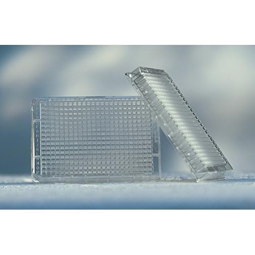 781061 Clear Polystyrene 384W MICROLON 600 Microplate, High Binding, Flat Bottom Pack of 40